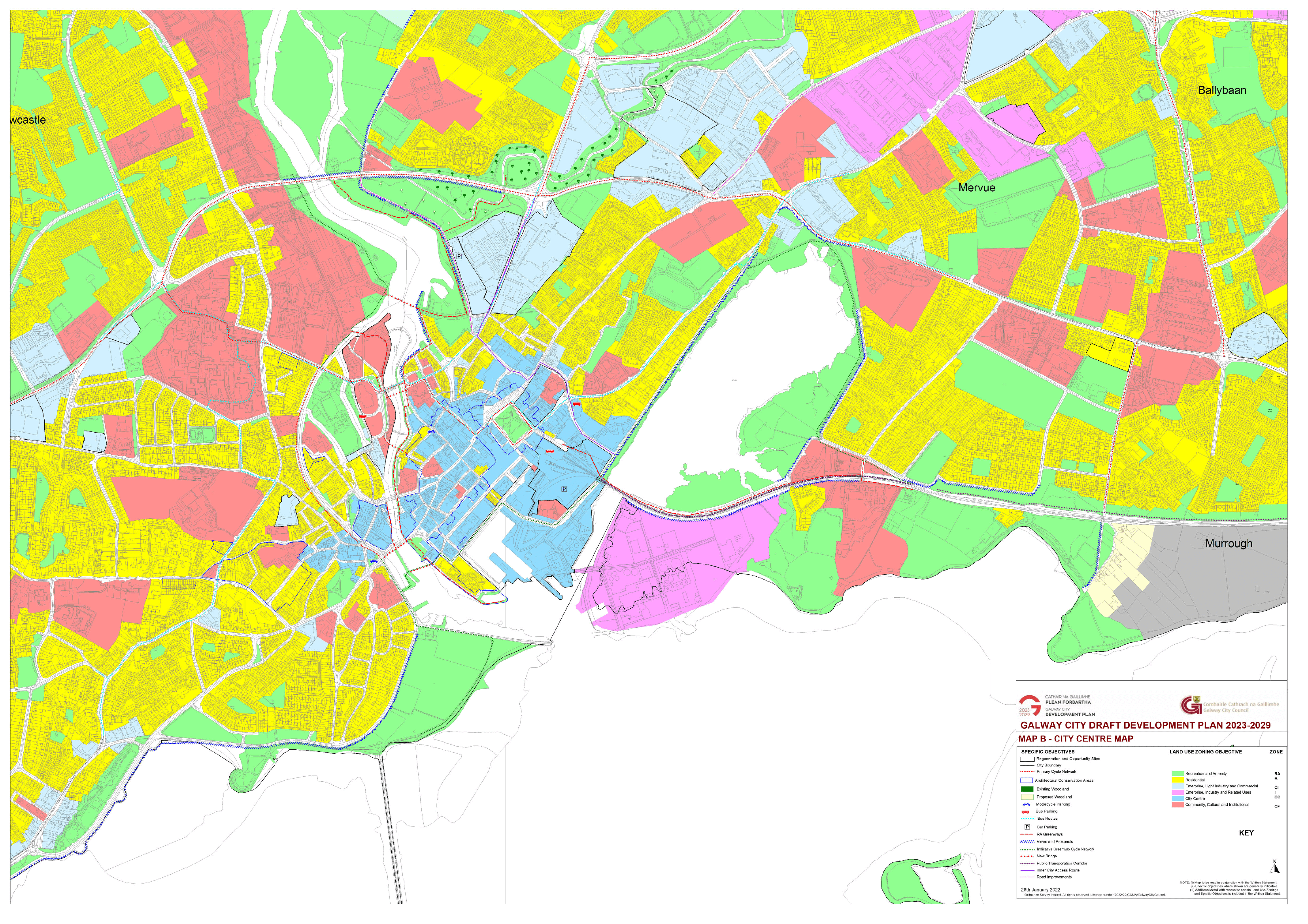 Map B - City Centre Map